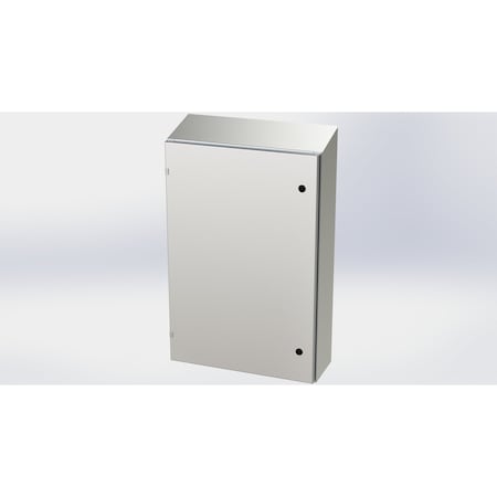 Saginaw Control & Engineering 1/4 Turn Latch Electrical Enclosures, 36 in H, 8 in D, 24 in W, NEMA 3R, 4, 4X, 12, 13 SCE-36EL2408SSST